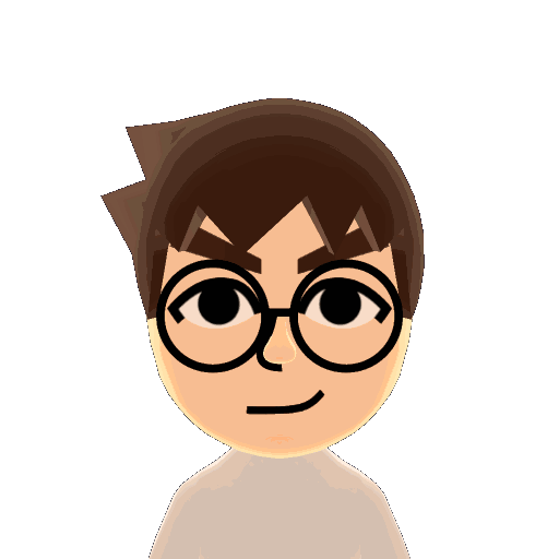 spinning 3d model representation of myself in the nintendo wii style